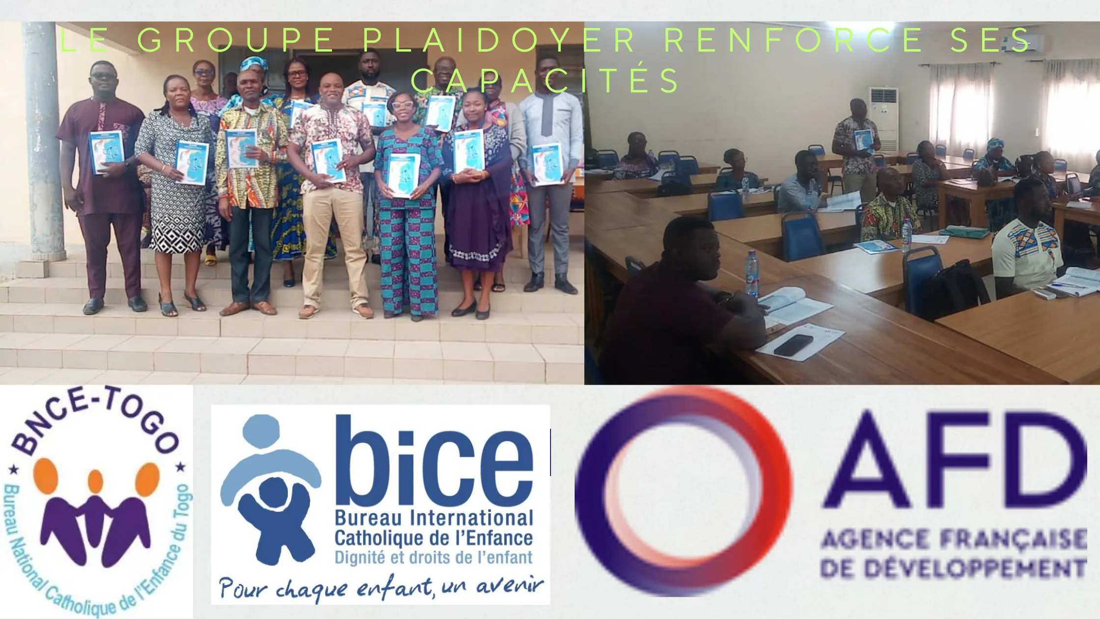 Rencontre de renforcement de capacités des membres du groupe plaidoyer sur le plaidoyer